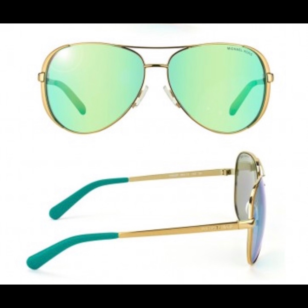Michael Kors Reflective Green Chelsea Sunglasses